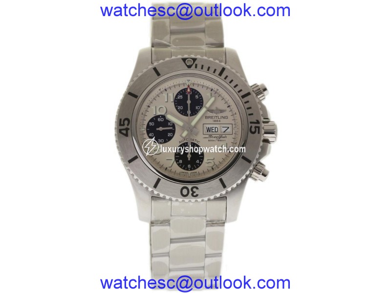 Breitling Superocean A13341C3/G782 Stainless Steel White Dial 44mm Mens Watch Breitling
