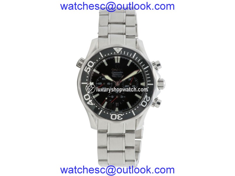 Omega Seamaster 2594.52.00 Stainless Steel Black Dial 41.5mm Mens Watch Omega