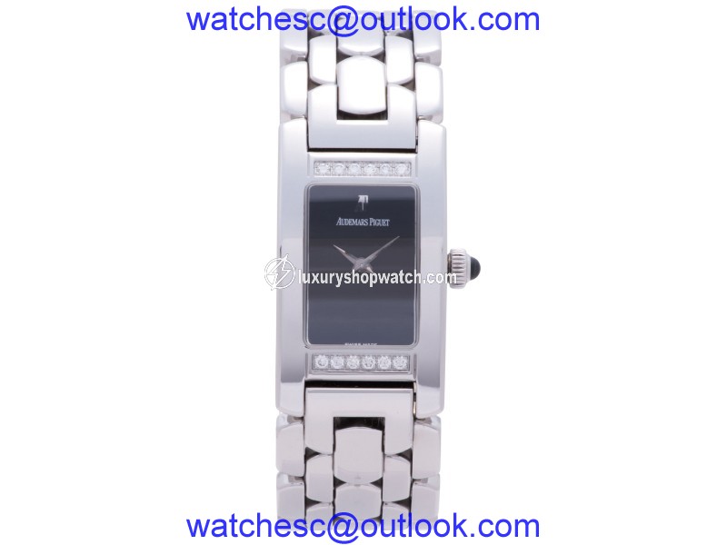 Audemars Piguet Promesse B69213 Stainless Steel Black Dial 35mm Womens Watch Audemars Piguet