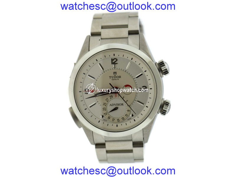 Tudor Heritage Advisor Alarm 79620T Titanium/Stainless Steel Automatic 42mm Mens Watch Tudor