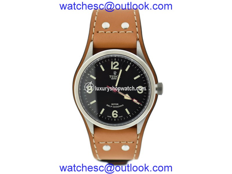 Tudor Heritage Ranger 79910 Stainless Steel & Leather Automatic 41mm Mens Watch Tudor