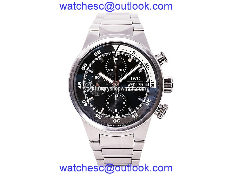 IWC Aquatimer IX371928 Stainless Steel Black Dial Automatic 42mm Mens Watch IWC