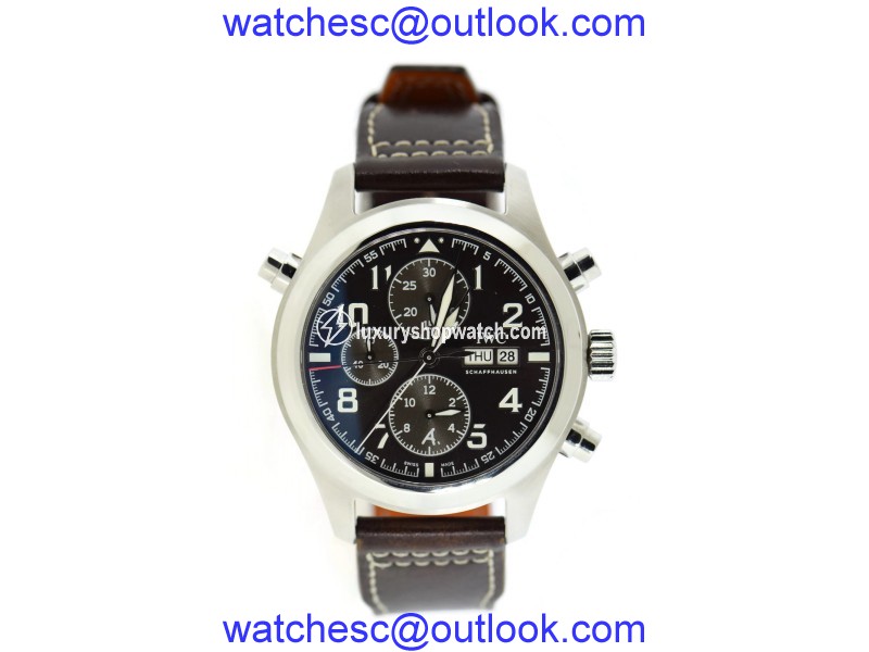IWC Pilot 371808 Stainless Steel & Leather Automatic 44mm Mens Watch IWC