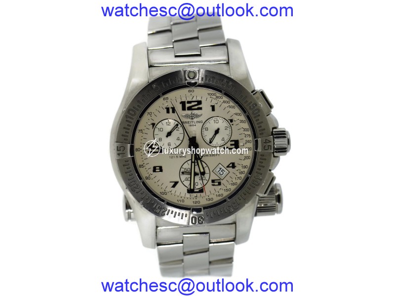Breitling Emergency Mission A73322 Stainless Steel Quartz 43mm Mens Watch Breitling