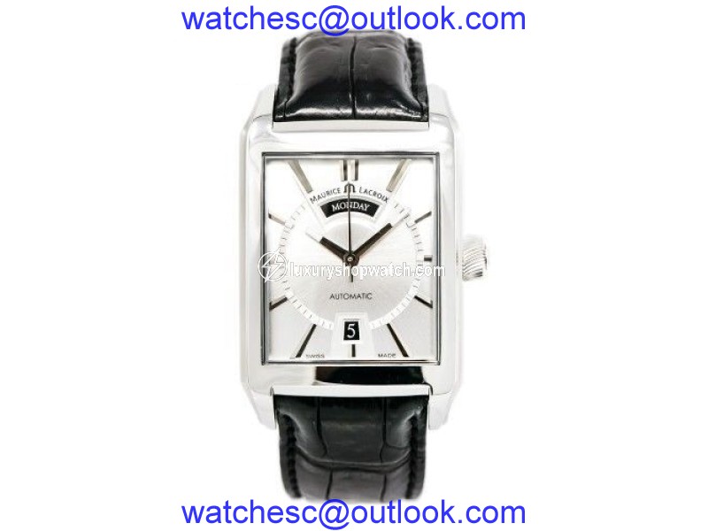 Maurice Lacroix Pontos PT6227 Stainless Steel with Silver Dial Automatic 32mm Mens Watch Maurice Lacroix