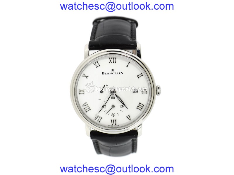 Blancpain Villeret 6606 Stainless Steel & Leather Manual 40mm Mens Watch Blancpain