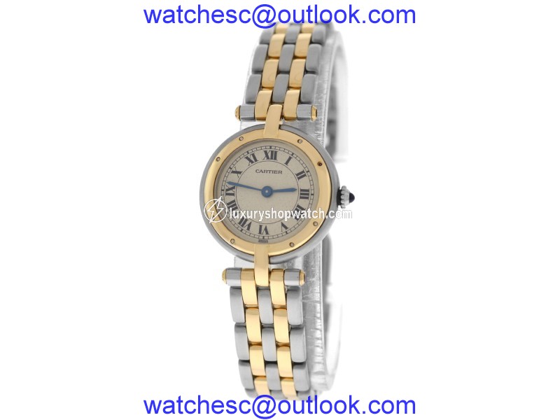 Cartier Panthere Vendome 1057920 Stainless Steel & 18K Yellow Gold Quartz 24mm Womens Watch Cartier