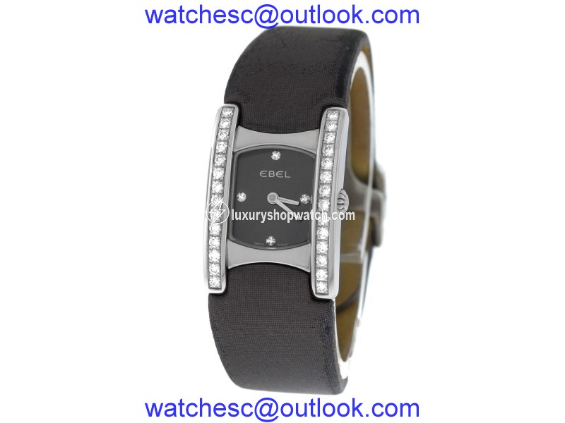 Ebel Beluga E9057A28-10 Stainless Steel & Diamond Quartz 19mm Womens Watch Ebel