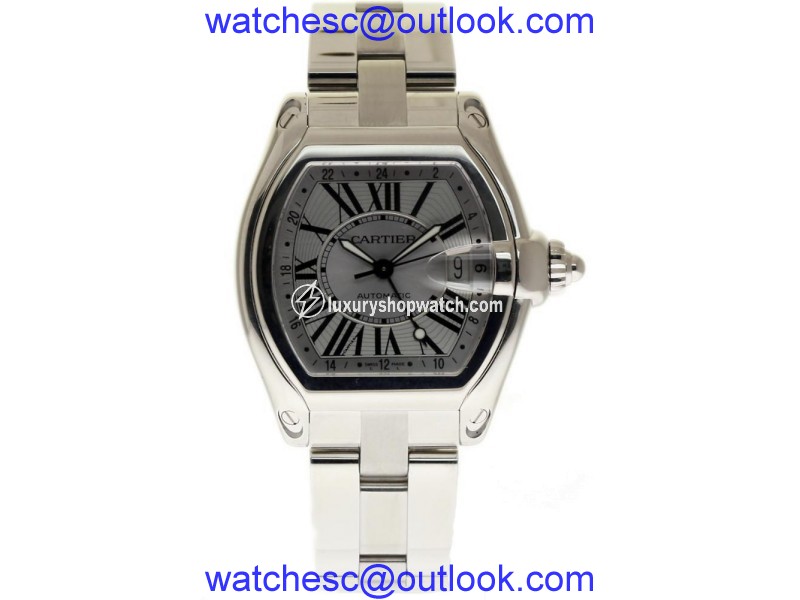 Cartier Roadster GMT XL W62032X6 Stainless Steel 43mm Mens Watch Cartier