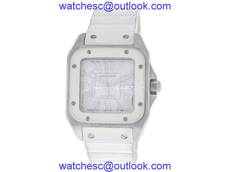 Cartier Santos 100 2878/W20122U2 Stainless Steel Automatic 33mm Womens Watch Cartier