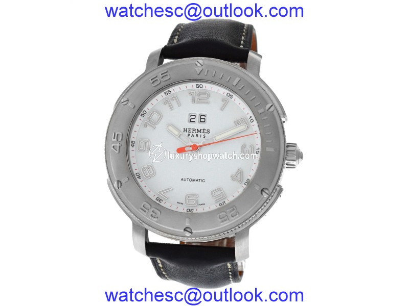 Hermes Clipper Diver CP1.810 Stainless Steel Automatic 44mm Mens Watch Hermes