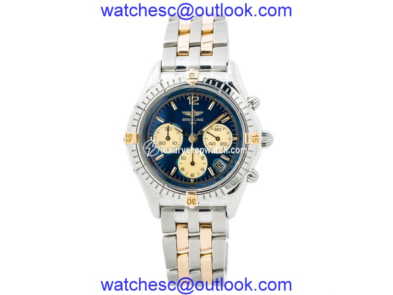 Breitling Chrono Cockpit B30012 Stainless Steel and 18K Yellow Gold Automatic 37mm Mens Watch Breitling