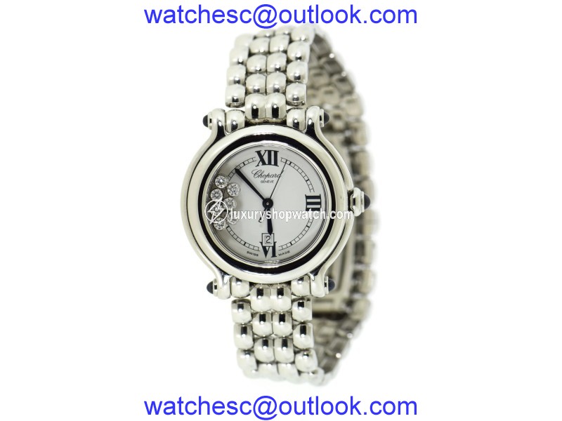Chopard Happy Sport 27/8236-23 Stainless Steel White with Diamond Dial Quartz 32mm Womens Watch Chopard