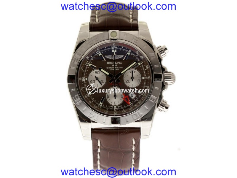 Breitling Chronomat AB042011/Q589 Stainless Steel with Brown Dial 44mm Mens Watch Breitling