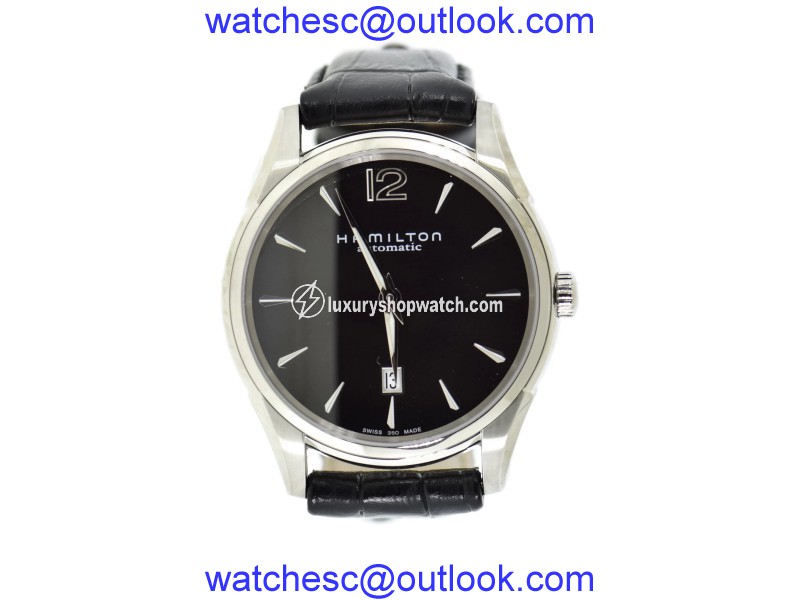 Hamilton Jazzmaster H38615735 Stainless Steel & Leather Automatic 43mm Mens Watch Hamilton
