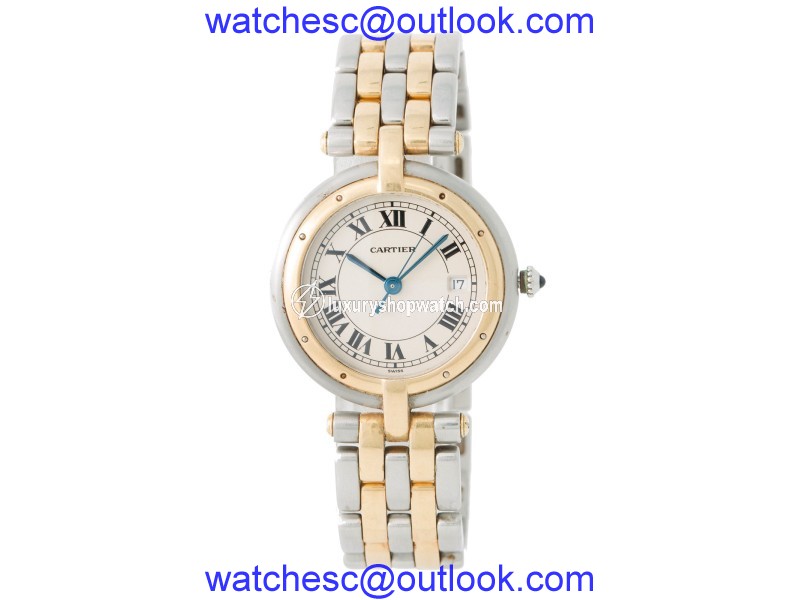 Cartier Panthere Vendome 183964 18K Yellow Gold & Stainless Steel Quartz 30mm Womens Watch Cartier