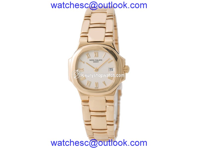 Patek Philippe Nautilus 4700/51J-001 18K Yellow Gold Quartz 27mm Womens Watch Patek Philippe