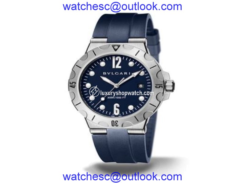 Bulgari Diagono Scuba Automatic Date Blue Mens Watch DG42C9SMCVDCH Bulgari"
