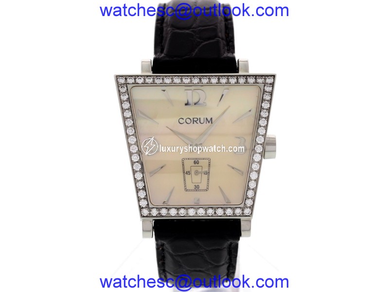 Corum 106.44.47 Trapeze Stainless Steel Diamonds Watch Corum