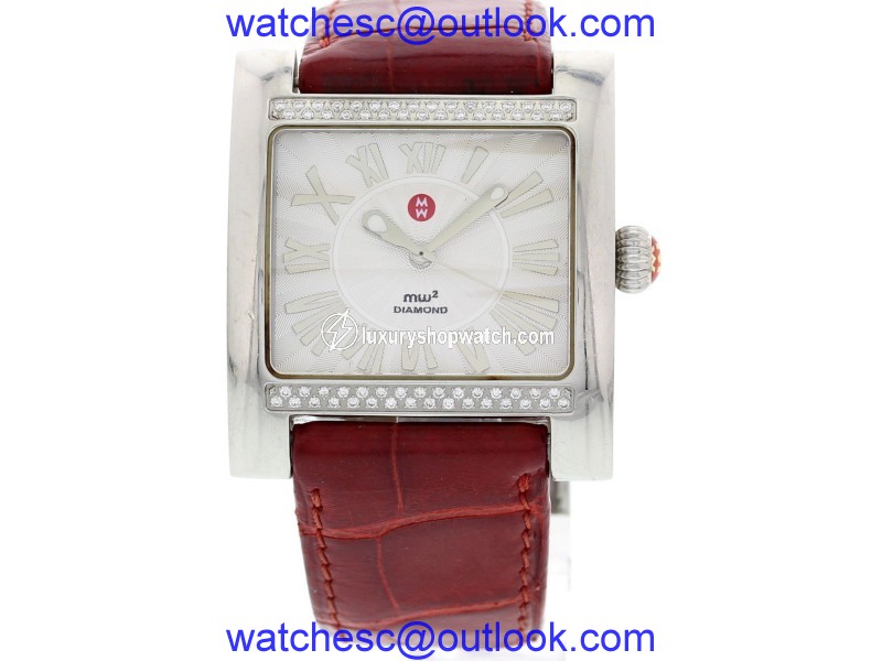 Michele MW2 Diamond 71-7000 Stainless Steel Ladies Watch Michele