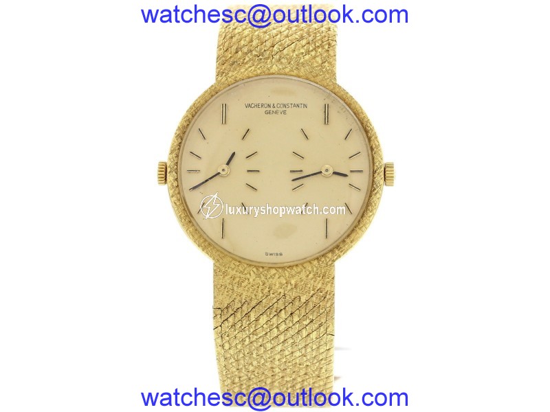 Vacheron Constantin 455514 Dual Time 18K Yellow Gold Men's Watch Vacheron Constantin