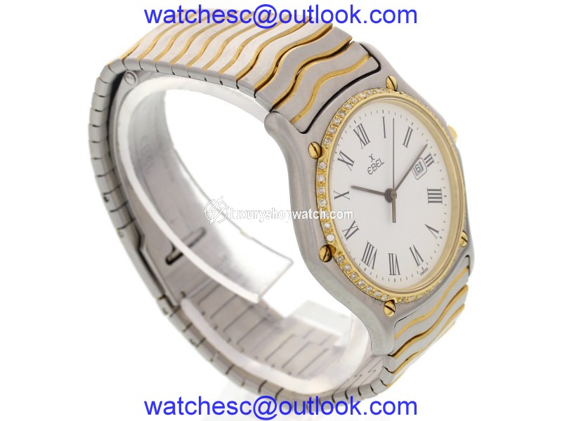 Ebel Sportwave 183903 Two Tone w/ Diamonds Unisex Watch Ebel