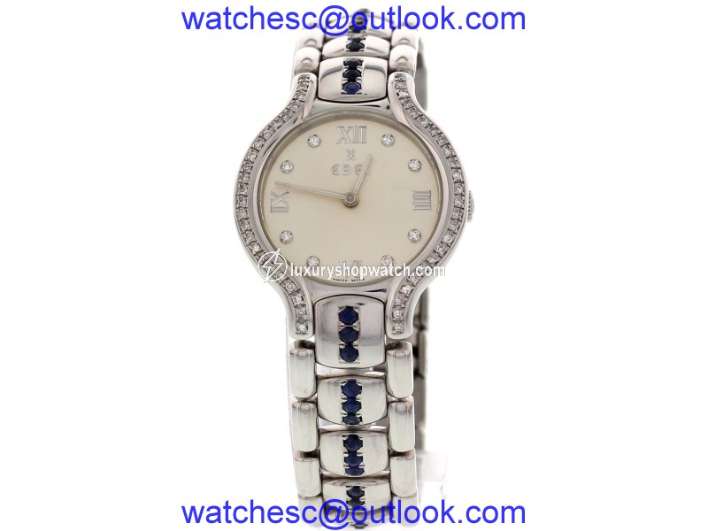 Ebel Beluga E9157421 Stainless Steel with Diamonds & Sapphires Womens Watch Ebel