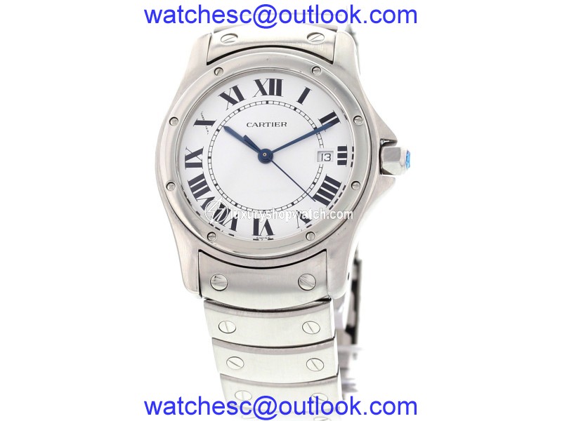 Cartier 15611 Santos Ronde Date Stainless Steel Watch Cartier