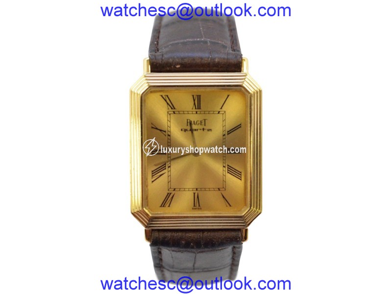 Piaget 18K Yellow Gold 24mm Mens Watch Piaget