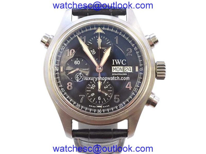 IWC Doppelchronograph 3713 Stainless Steel 42mm Mens Watch IWC