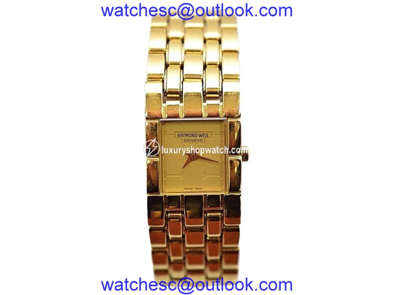Raymond Weil 5886 Gold-Tone Dial Stainless Steel 17mm Womens Watch Raymond Wiel