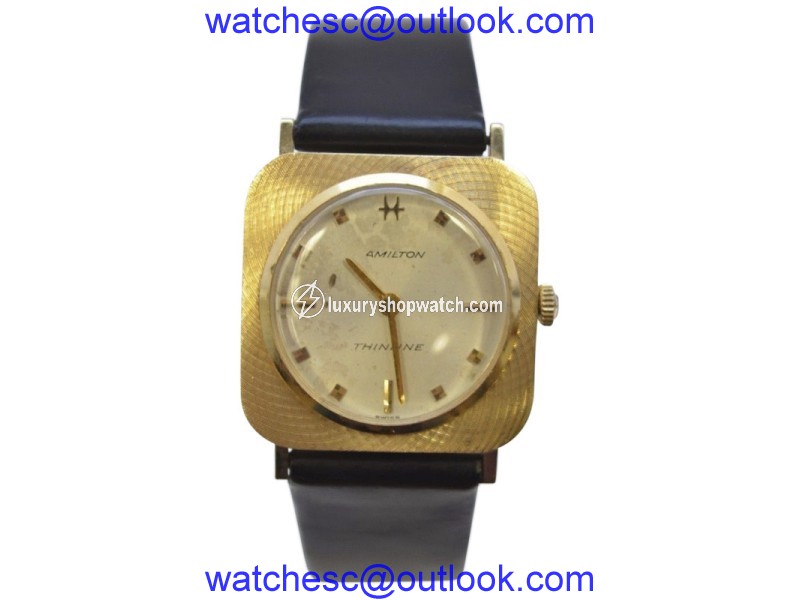 Hamilton Thinline 14K Gold Manual Wind 26mm Unisex Vintage Watch Hamilton