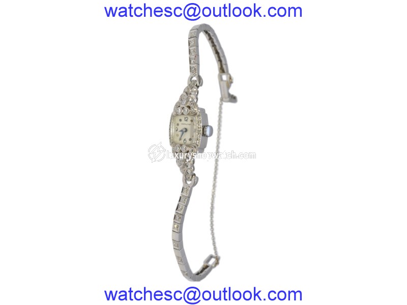 Hamilton 14K White Gold Diamond Womens Watch Hamilton