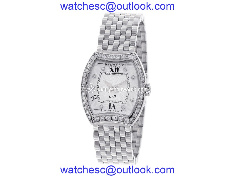 Bedat & Co. No. 3 304.031 Diamond Dial and Bezel Stainless Steel 25mm Womens Watch Bedat & Co.