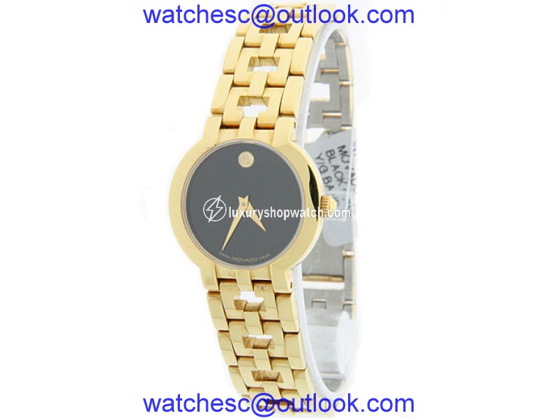 Movado Museum 88 A1 1843 Gold Plated 25.5mm Womens Wrist Watch Movado