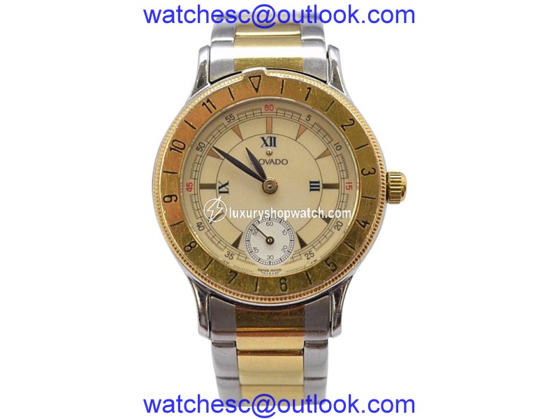 Movado 81-09-811 Stainless Steel & Gold Plated 27.14mm Womens Vintage Watch Movado
