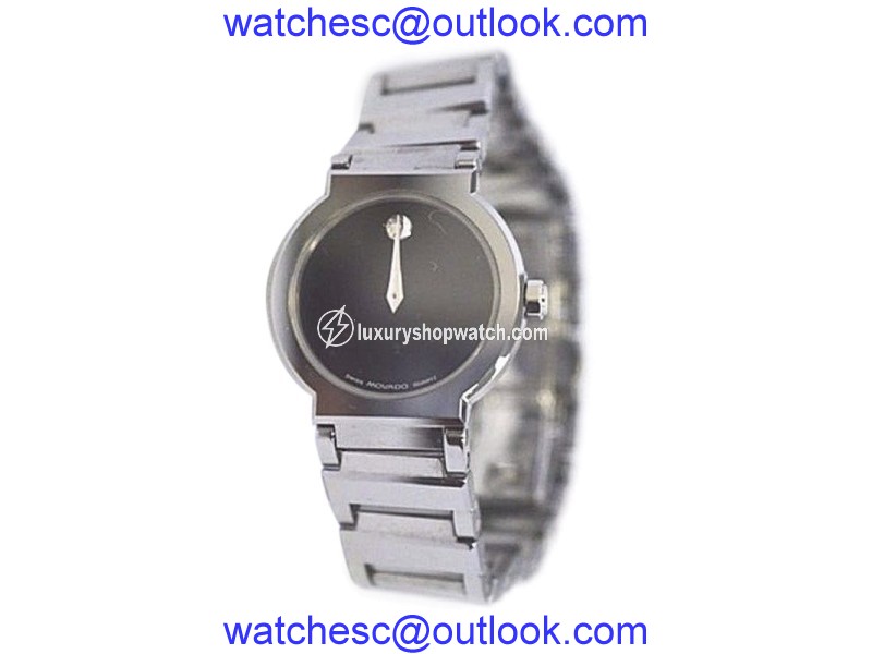 Movado 89.C1.1841 Stainless Steel Black Dial Quartz 26mm Womens Watch Movado