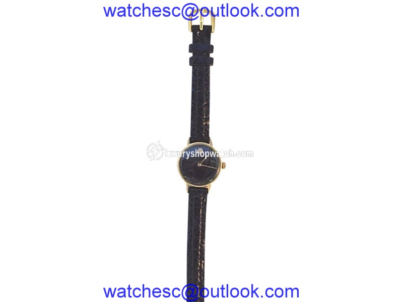 Movado Museum 14K Solid Gold Black Dial 22mm Womens Watch Movado