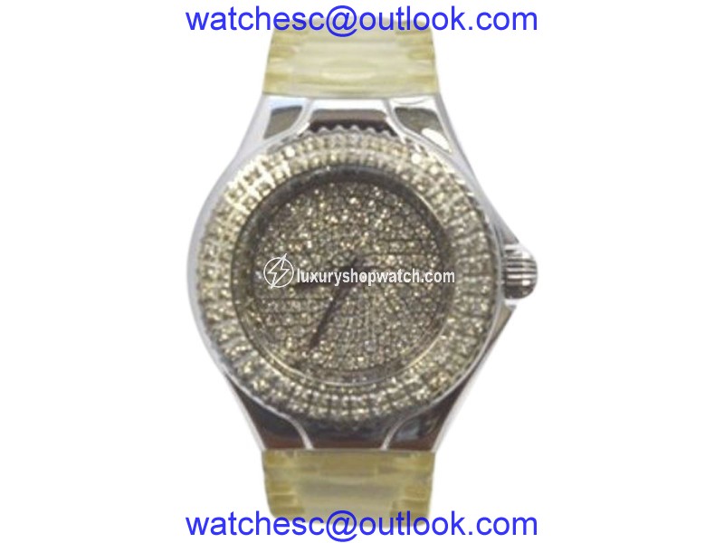 TechnoMarine Stainless Steel Diamond Studded Quartz 28mm Womens Watch TechnoMarine