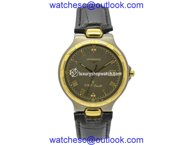 Longines Classiquest Titanium & Gold Plated Quartz 34.5mm Mens Watch Longines