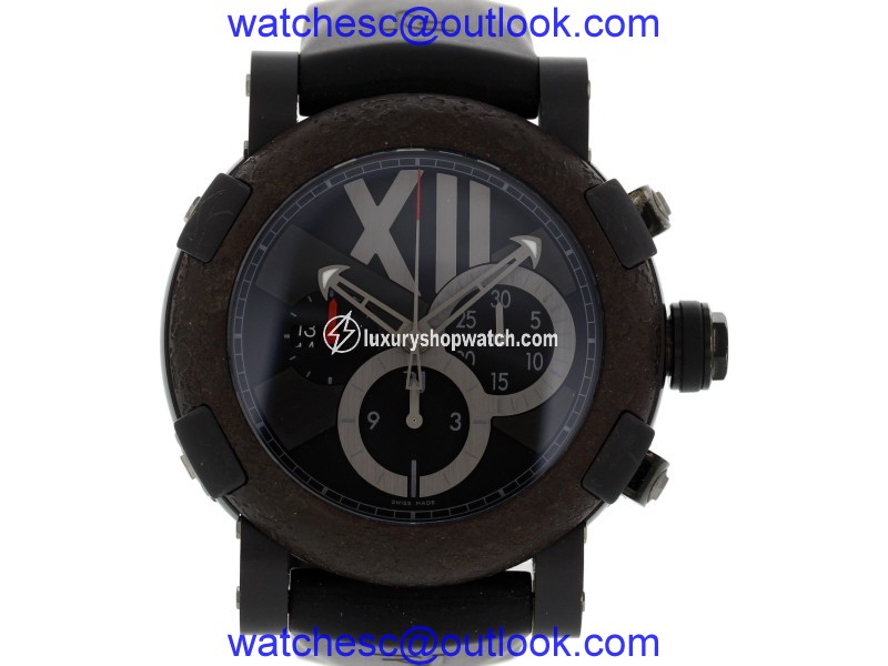 Romain Jerome Titanic DNA CH.T.OXY3.BBBB.00.BB Stainless Steel/Titanium & Rubber Automatic 50mm Mens Watch Romain Jerome