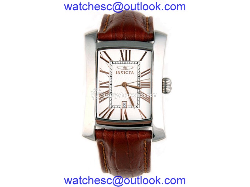 Invicta Classic 2789 Stainless Steel Quartz Leather Strap 30mm Mens Watch Invicta