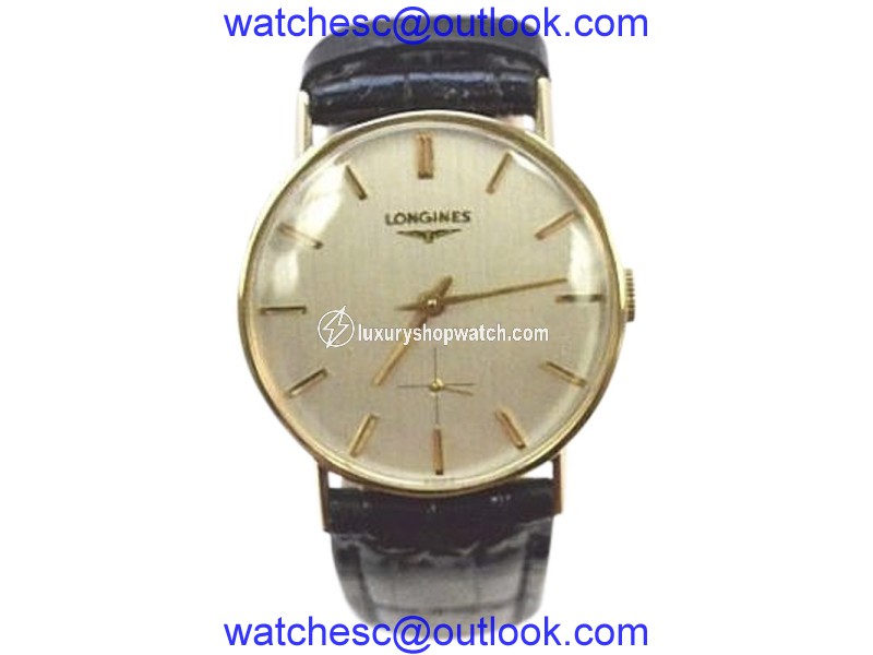 Longines 14K Yellow Gold Dress 30mm Mens Vintage Watch Longines
