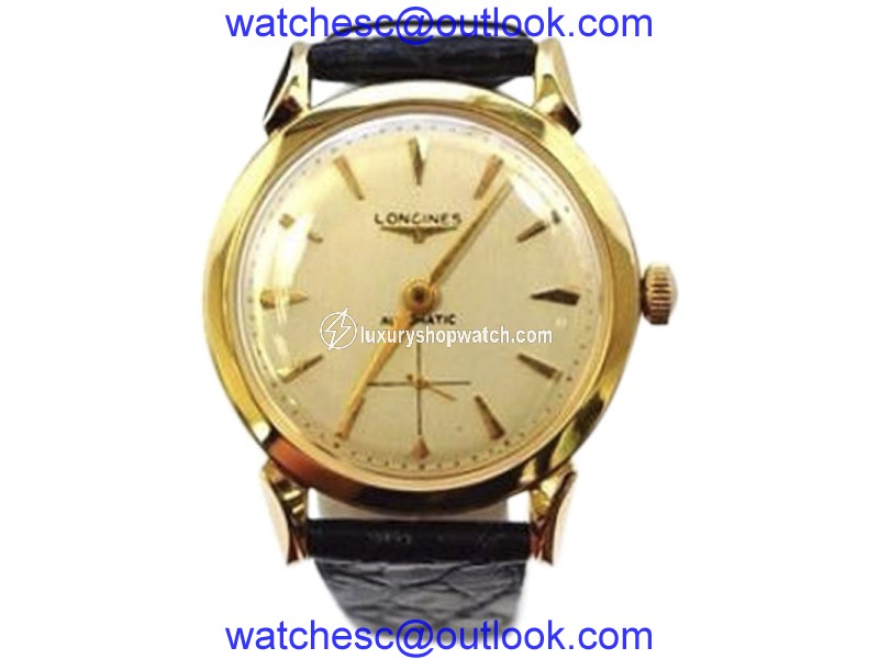 Longines 14K Yellow Gold Dress 33mm Mens Vintage Watch Longines