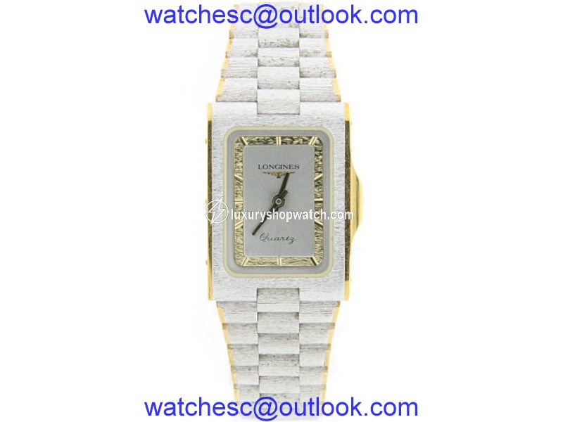 Longines Stainless Steel and Gold Two Tone Dial Quartz 23mm Unisex Watch Longines