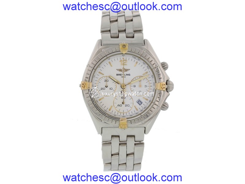 Breitling Sextant B55047 18K Yellow Gold/Stainless Steel Quartz 36mm Mens Watch Breitling
