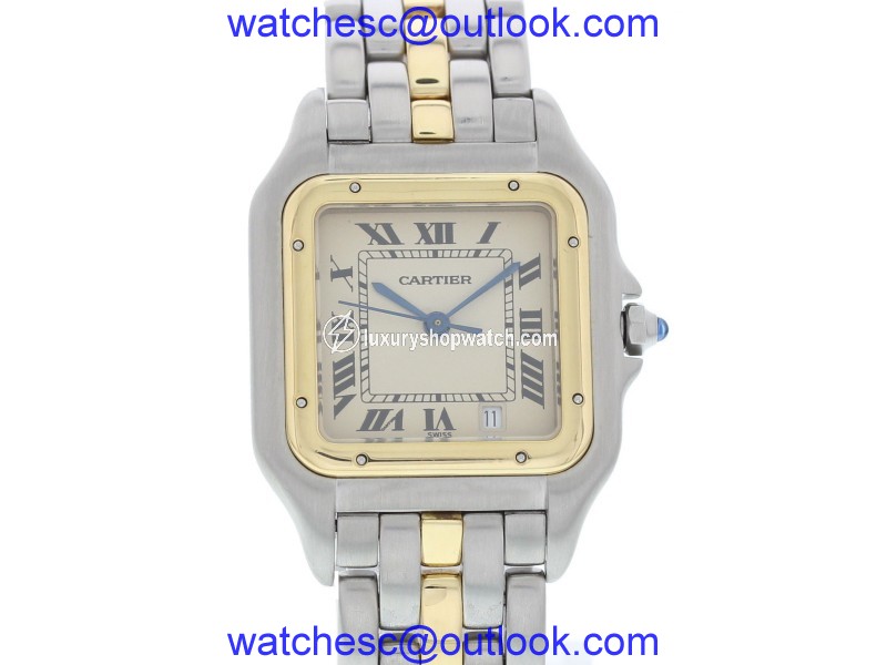 Cartier Panthere 18K Yellow Gold & Stainless Steel Quartz 27mm Unisex Watch Cartier