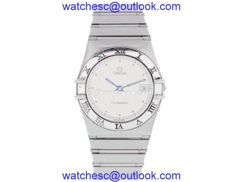 Omega Constellation 396.1070 Stainless Steel Silver Dial Quartz 33mm Mens Watch Omega