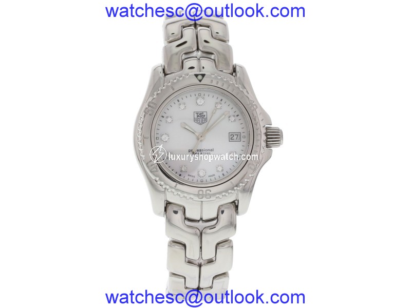 Tag Heuer Link WT1318 Stainless Steel with Mother-of-Pearl Diamond 30mm Womens Watch Tag Heuer