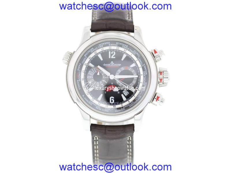 Jaeger-LeCoultre Master Compressor 150.8.22 Stainless Steel & Leather Automatic 46mm Mens Watch Jaeger LeCoultre